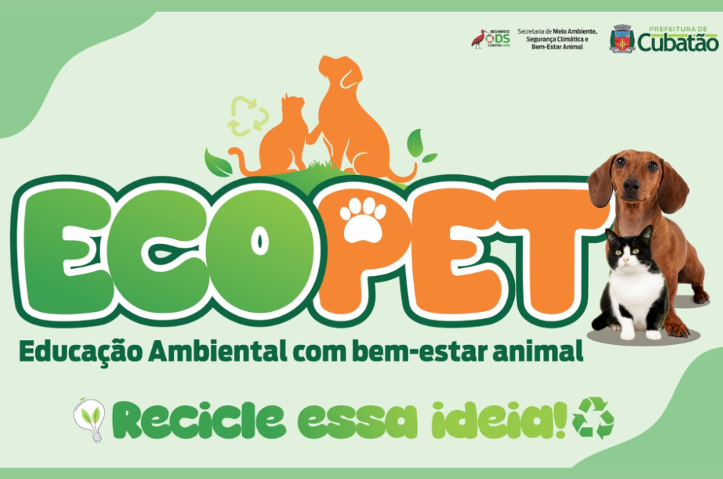 Cubatão promove ação EcoPet com foco em meio ambiente e bem-estar animal neste sábado (18)