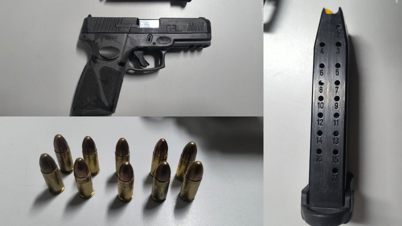 Polícia Militar apreende pistola durante operação na Vila Esperança, em Cubatão