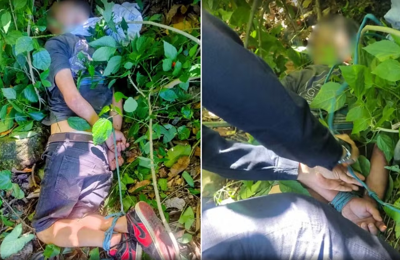 Idoso é salvo pela GCM após ser abandonado amarrado em mata de Cubatão