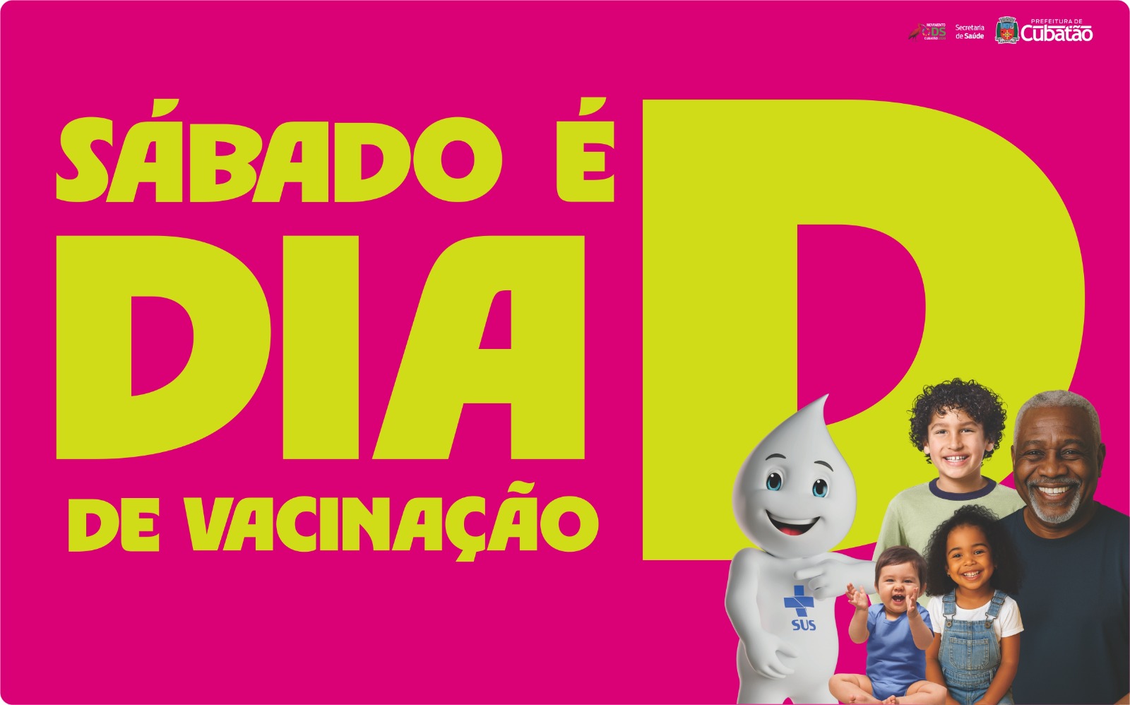 Sábado (11) é Dia D de Atualização da Caderneta de Vacinação em Cubatão