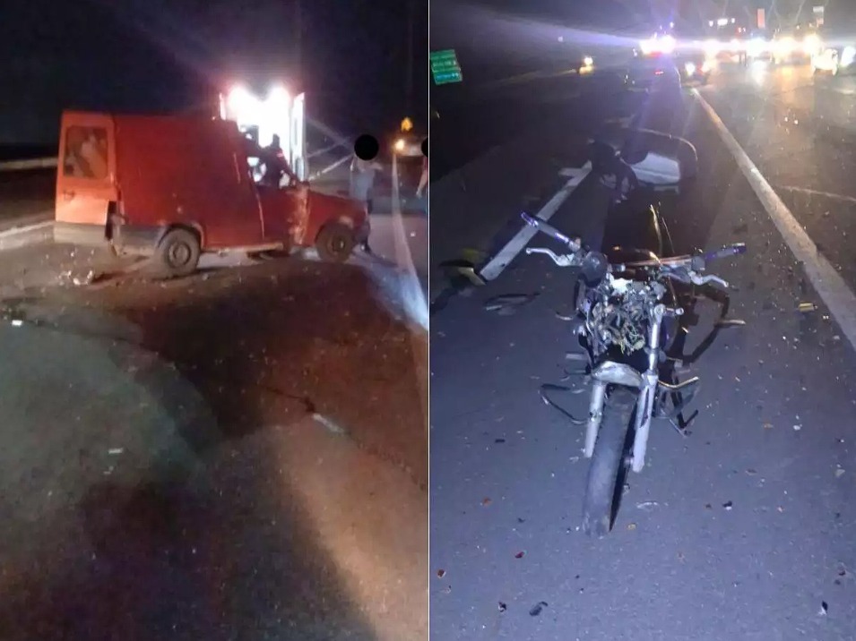 Motociclista bate em carro abandonado e é atingido por veículo na Rodovia dos Imigrantes