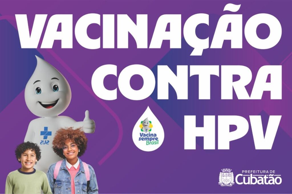 Vacina HPV segue disponível para jovens de 15 a 19 anos em Cubatão.
