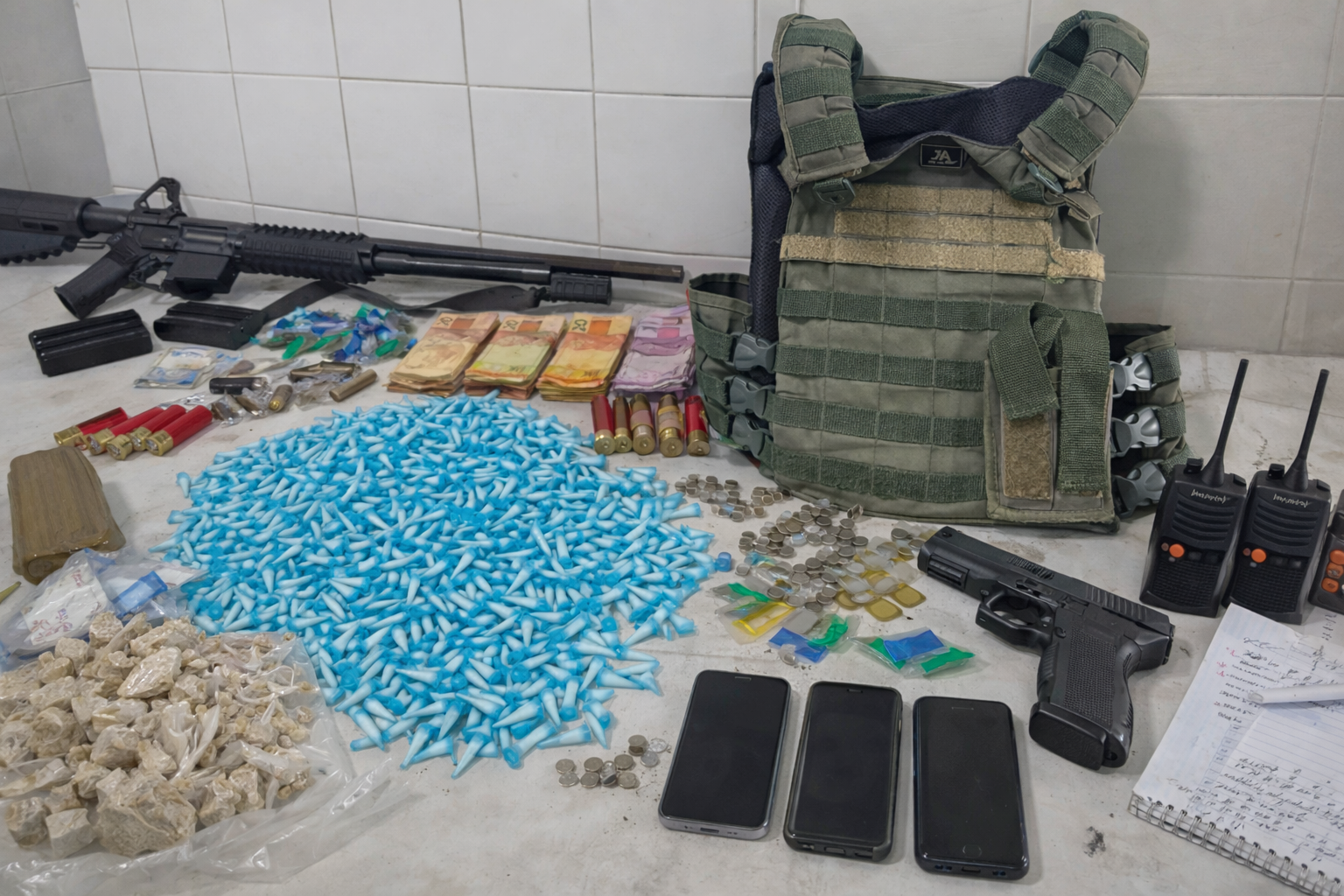 Cerco no beco Só Love vira guerra: fuzil, Glock da PRF e foragido preso em Cubatão