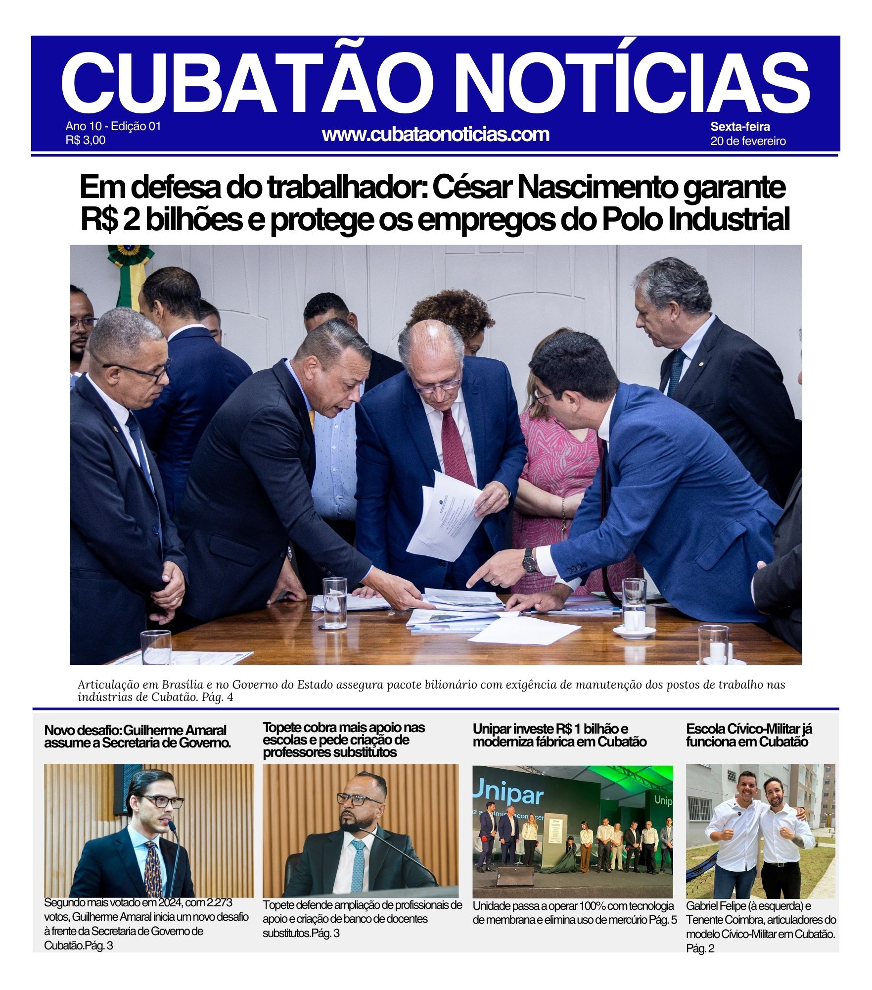 JORNAL CUBATÃO NOTÍCIAS EDIÇÃO #01