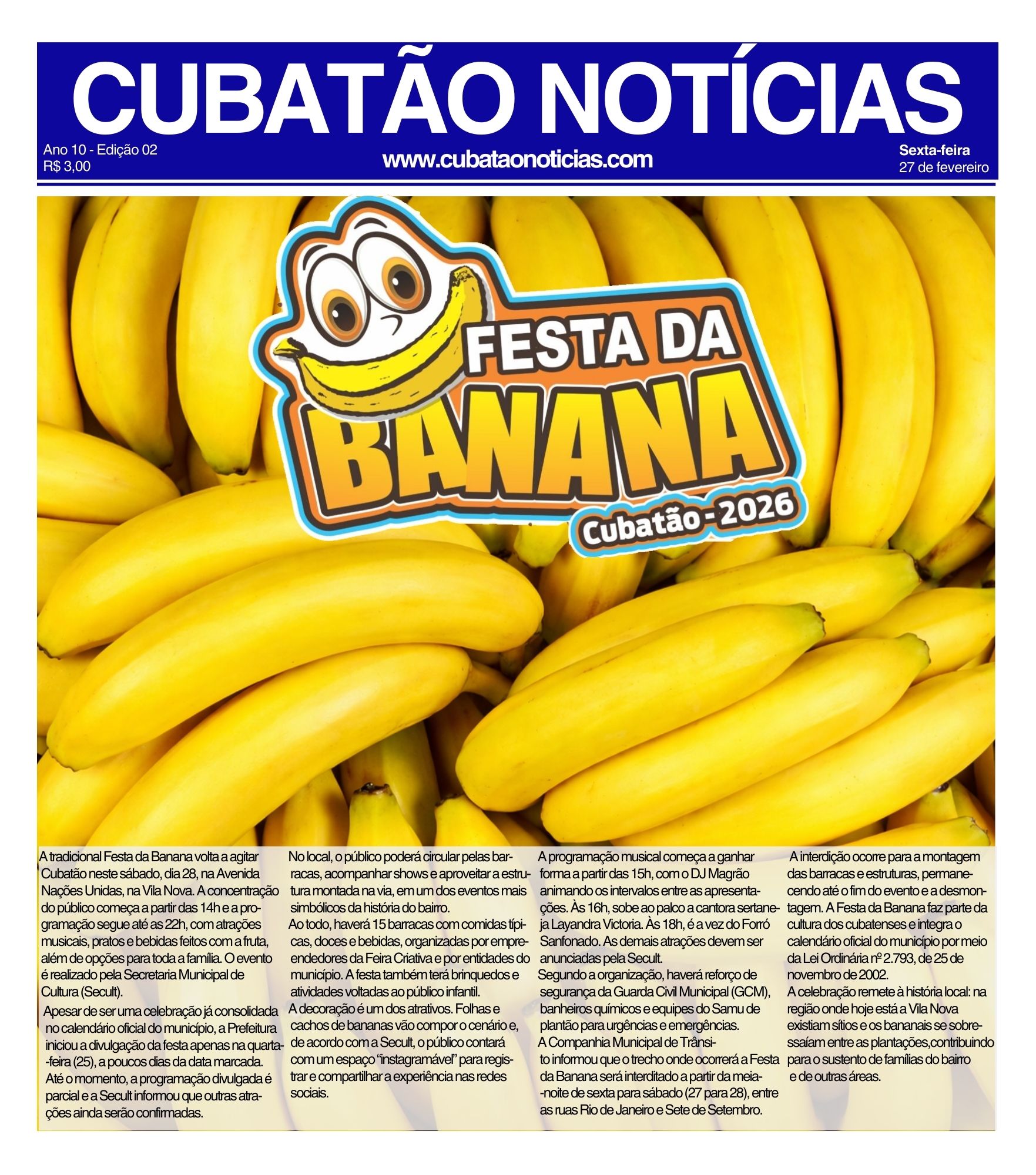 JORNAL CUBATÃO NOTÍCIAS EDIÇÃO #02