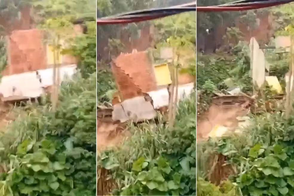 Chuvas intensas causam deslizamentos e retirada de famílias em Guarujá