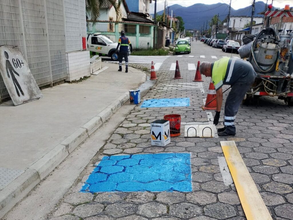 CMT revitaliza sinalização de solo na Ilha Caraguatá