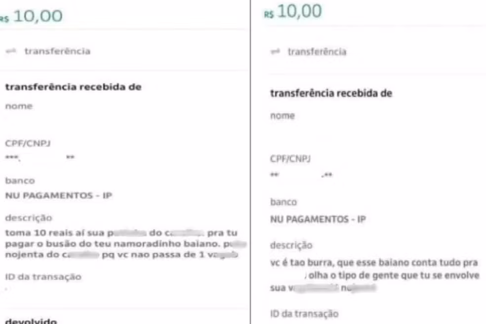 Homem envia ofensas por Pix à ex-namorada e é condenado a pagar R$ 6 mil em Santos