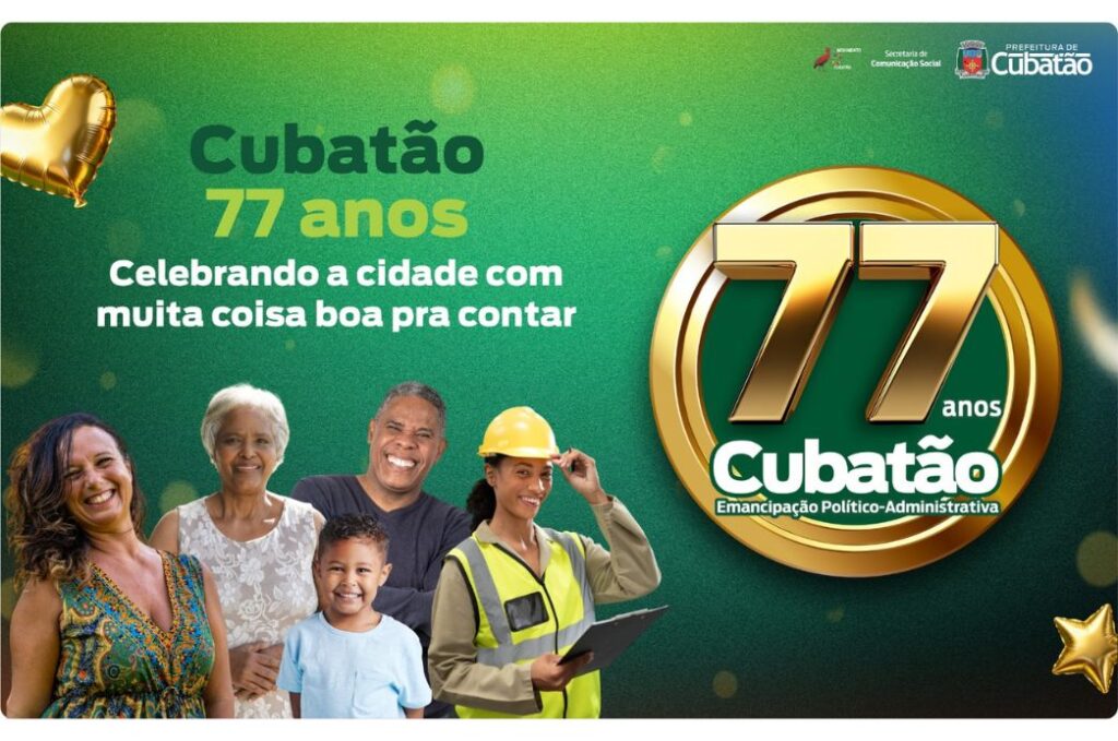 Dia 9 de abril tem Desfile Cívico-Militar, Missa de Celebração e inauguração da fachada da primeira sede da Prefeitura de Cubatão