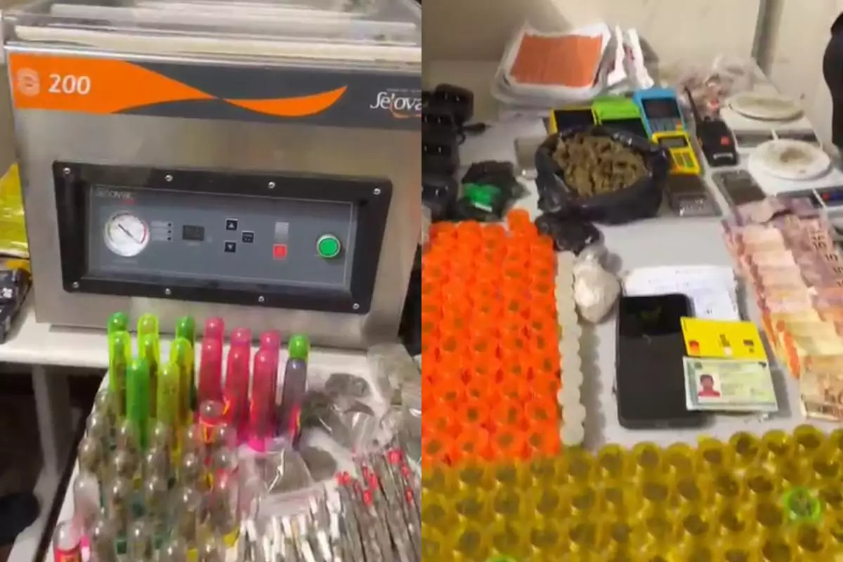 Máquina avaliada em R$ 15 mil é apreendida em esconderijo do tráfico em Cubatão