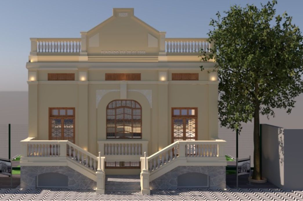 Cubatão entrega restauração da fachada da primeira sede da Prefeitura, nesta quinta-feira (9)