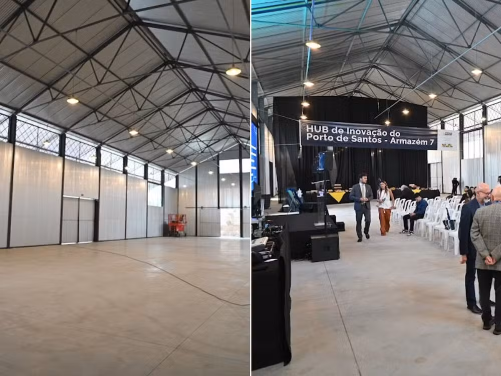 Armazém histórico do Porto de Santos é transformado em hub de inovação e conhecimento