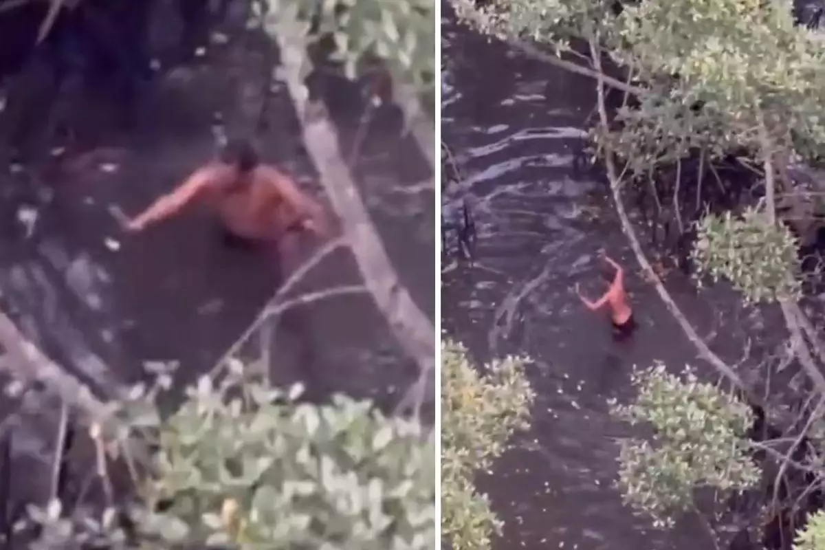 Homem é preso em Cubatão com apoio de drones após tentar se esconder em área de mangue