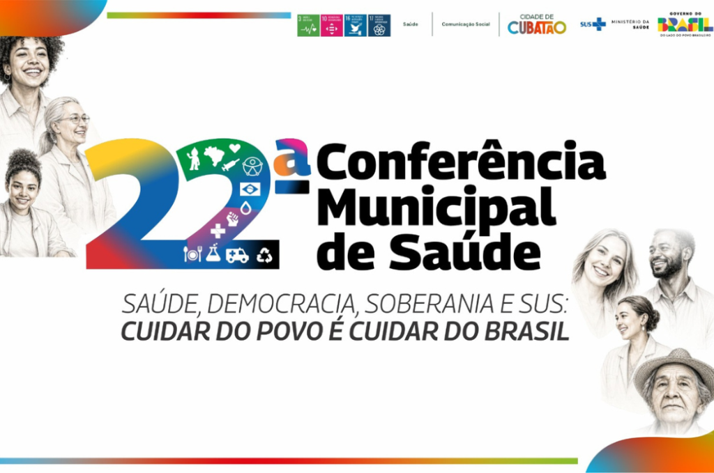 Cubatão promove a Conferência Municipal de Saúde com foco em democracia e soberania, além de cuidar do povo