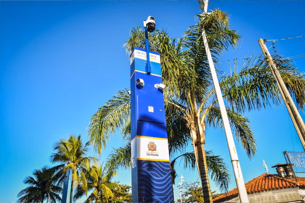 São Vicente amplia monitoramento com 250 câmeras inteligentes