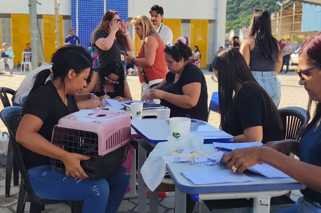Cubatão realiza ação gratuita de castração de cães e gatos na Vila Natal