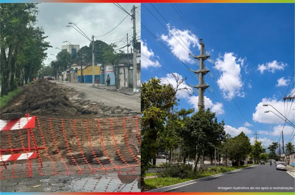 Pavimentação avança na Avenida Henry Borden, em Cubatão
