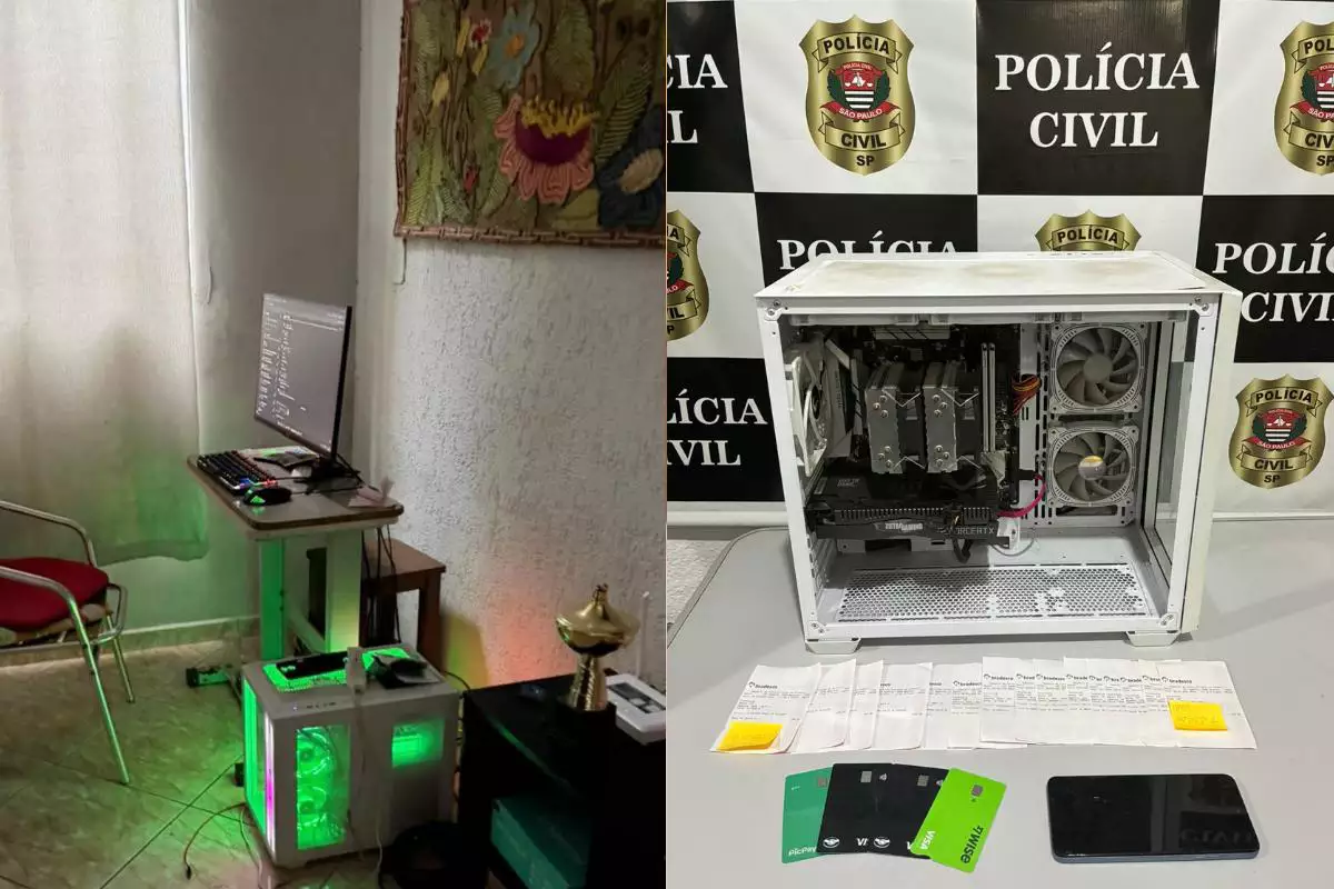 Polícia desmonta central de golpes bancários e prende casal em Cubatão