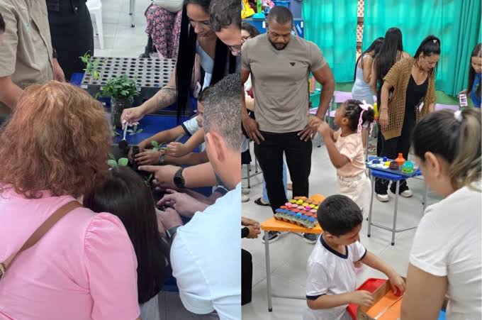 Escola de Cubatão reúne famílias em atividades de educação ambiental
