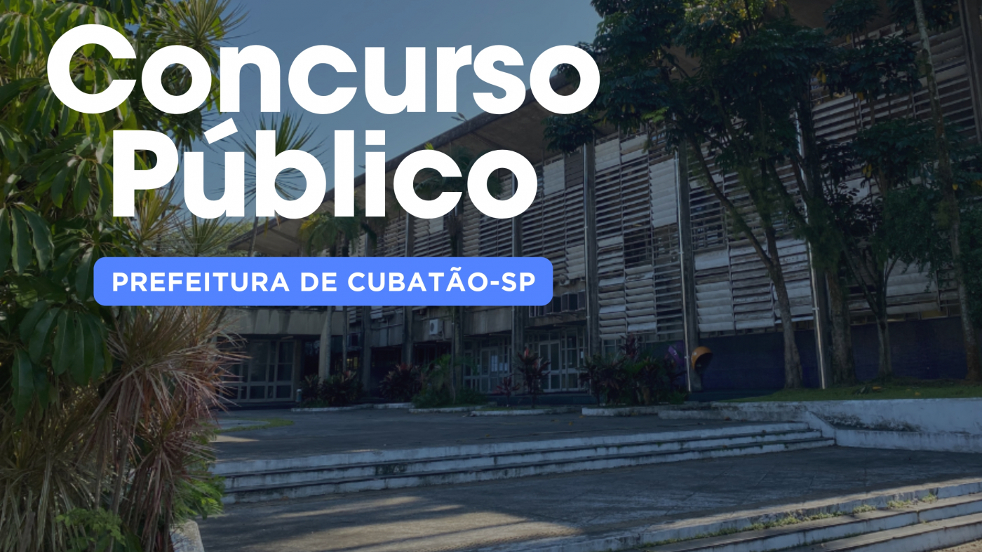 Imagem ilustrativa de concurso público da Prefeitura de Cubatão