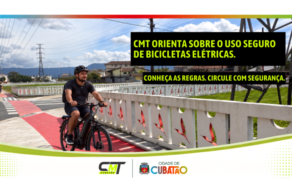 Cubatão reforça regras para circulação de bicicletas elétricas