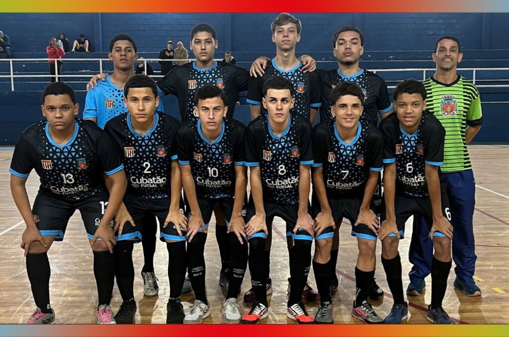 Equipe de Cubatão na Copa Paulista de Futsal Sub-16