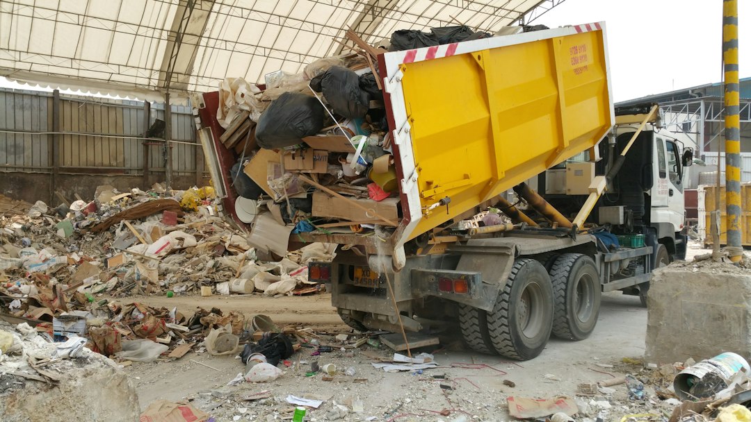 Caçamba utilizada para resíduos. Foto: Load It Up Dumpster Rental/Unsplash