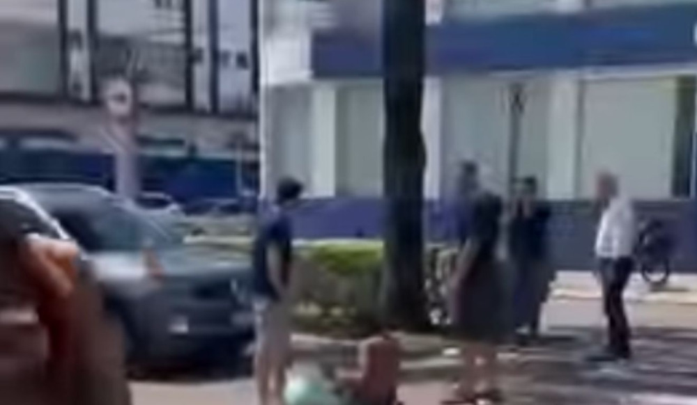 Local da ocorrência de importunação sexual em Praia Grande